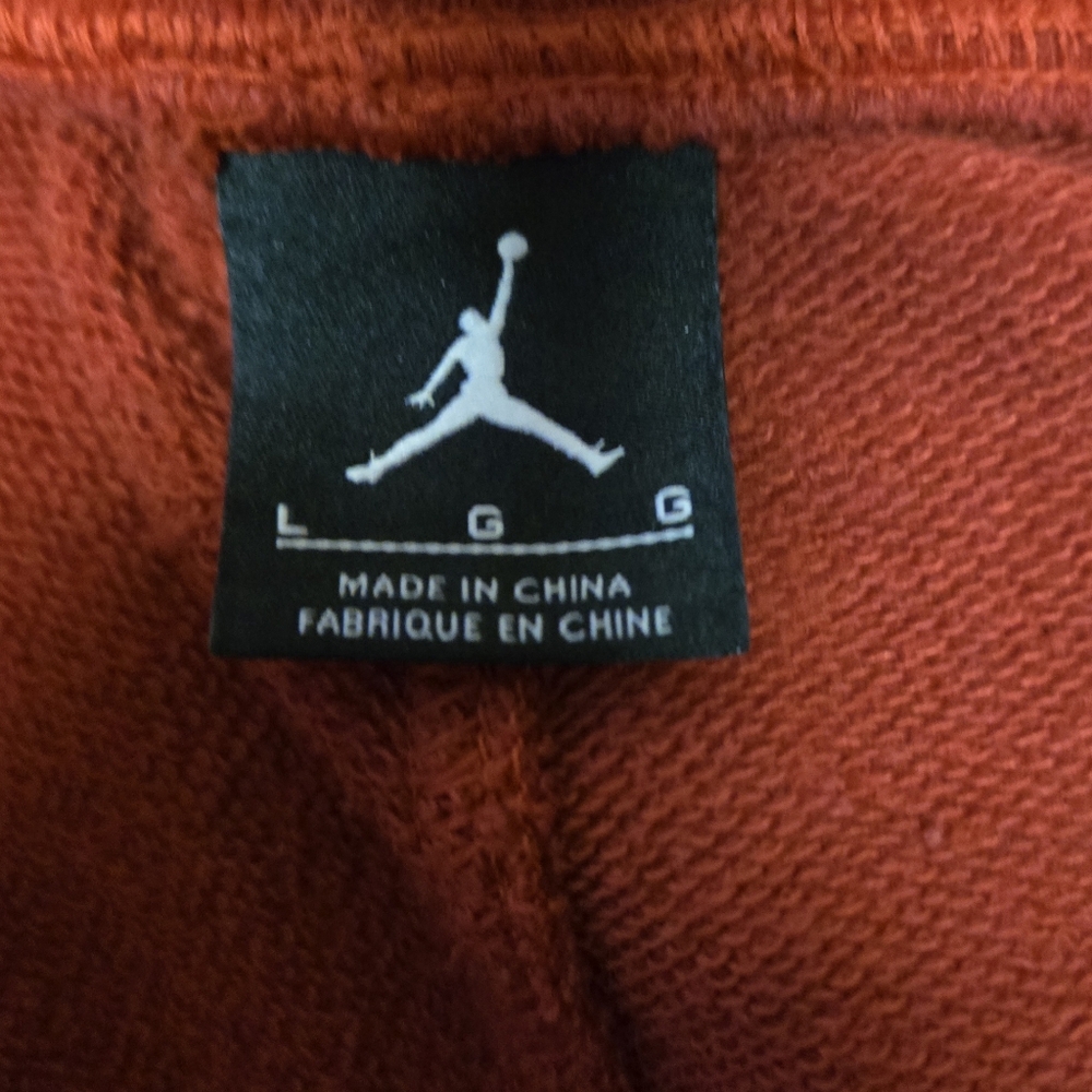 Jordan Jumpman Flight Red & Black Fleece Shorts Mens Large Pockets (Small Hole) - Picture 5 of 7